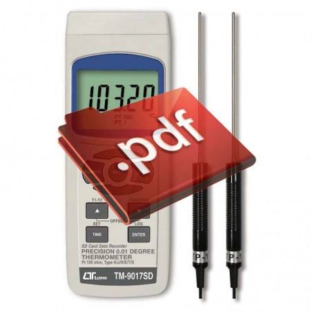 Termômetro PT100 Datalogger Centesimal TM9017 Lutron