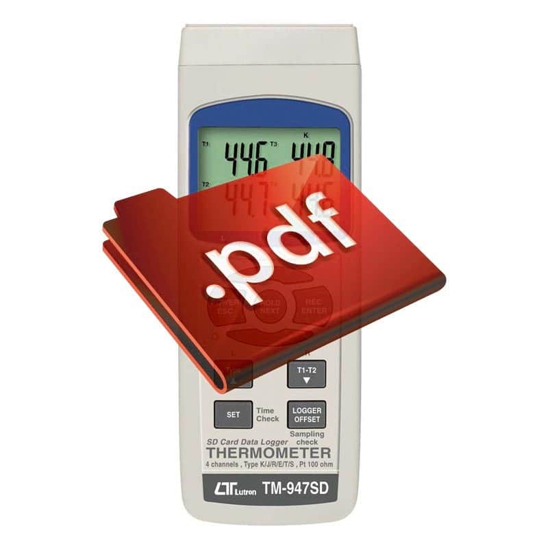 Termometro Digital 4 canais TM-947SD Lutron