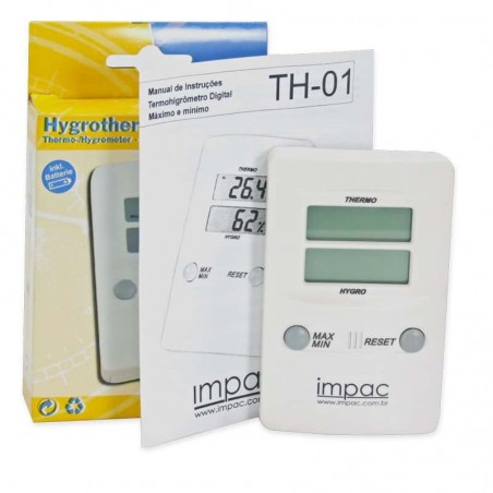 Termohigrômetro Digital Temperatura e Umidade Interna TH-01