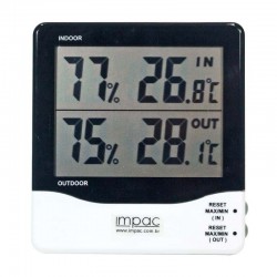 Termo-higrômetro Digital Sensor Externo e Interno TH-03B 2
