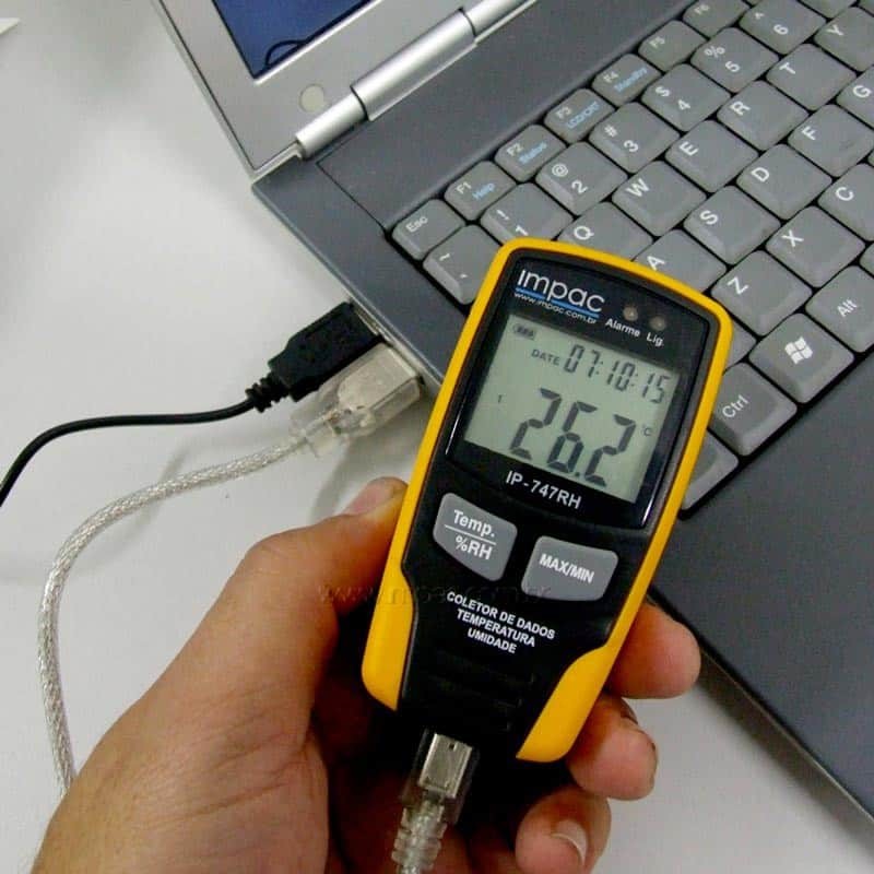 Registrador de Umidade Impac IP-747RH (Coletor de Dados)