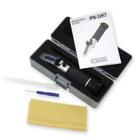 Refratômetro Portátil 0 a 32 Brix IPB-32KT