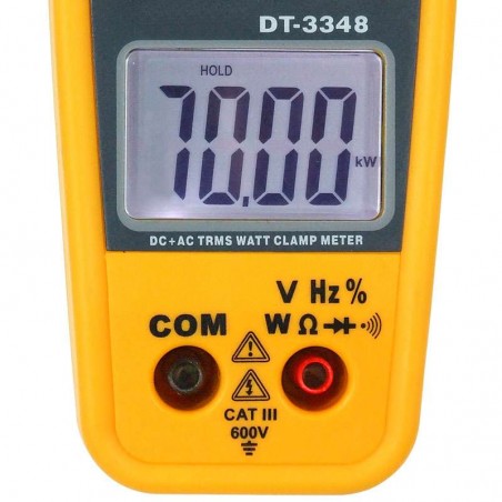 Wattímetro Alicate Digital True RMS 1000A