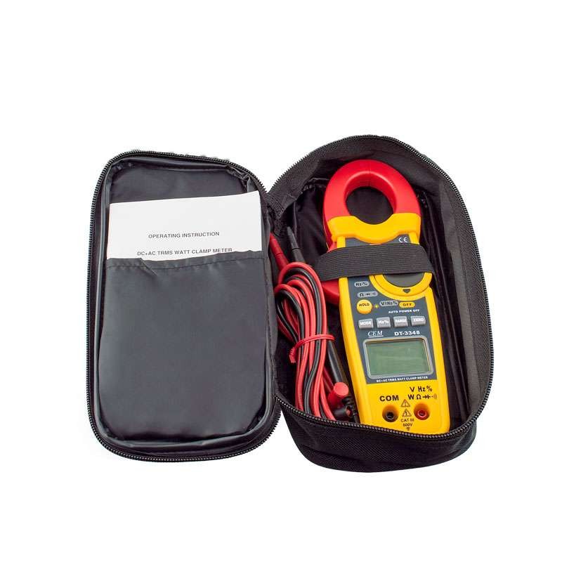 Wattímetro Alicate Digital True RMS 1000A CC-CA 240KW Profissional