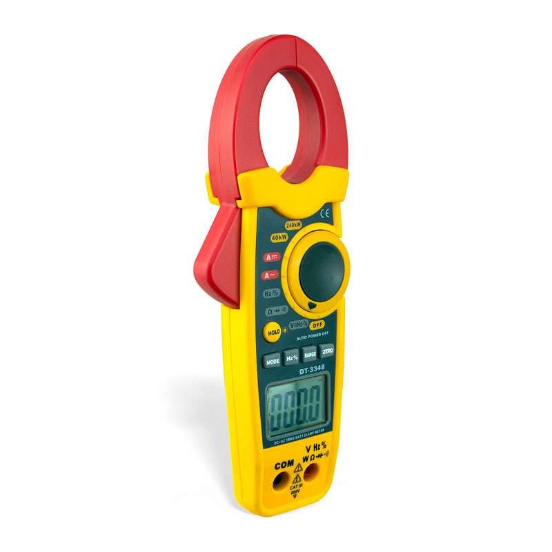 Wattímetro Alicate True RMS 1000A CC-CA