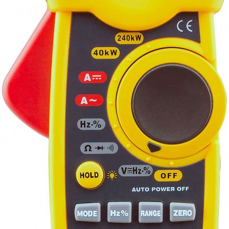 Wattímetro Alicate Digital True RMS 1000A CC-CA 240KW Profissional