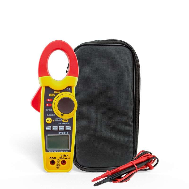 Wattímetro Alicate Digital True RMS 1000A CC-CA 240KW Profissional