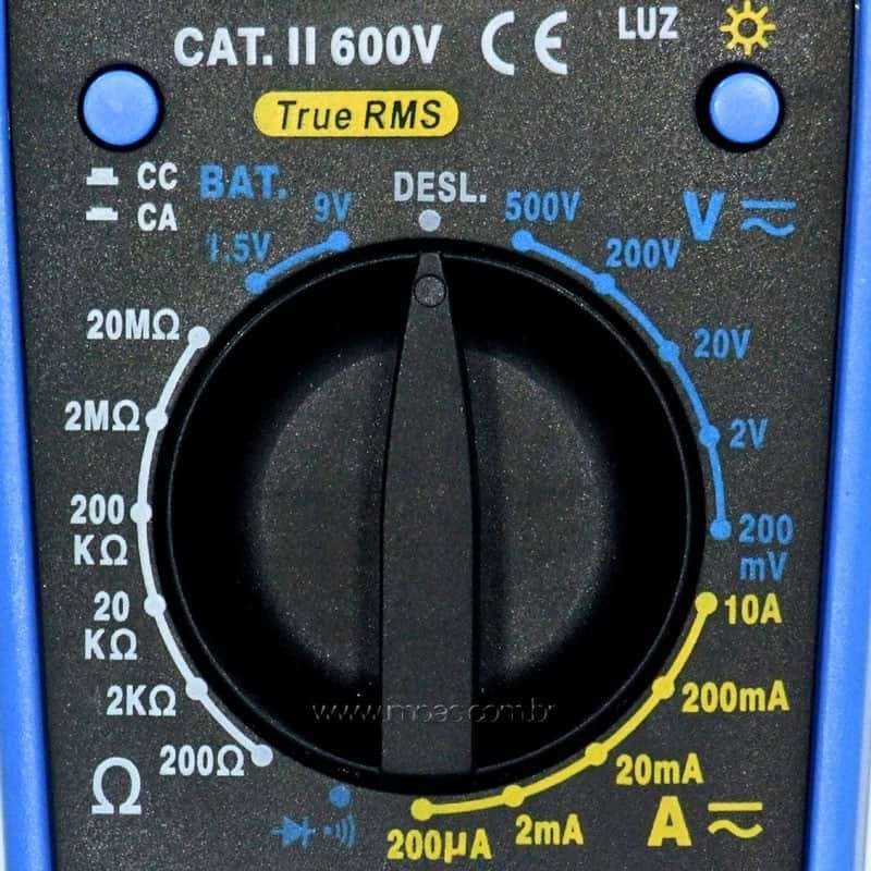 Multímetro True RMS 3 ½ Dígitos IP-302TR Impac