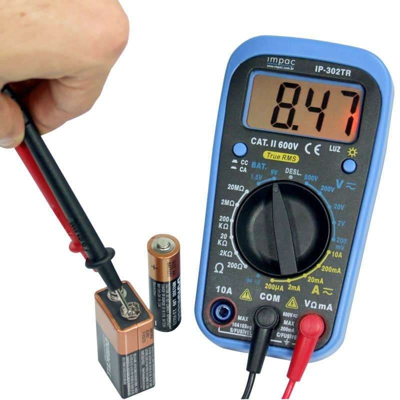 Multímetro True RMS 3 ½ Dígitos IP-302TR Impac