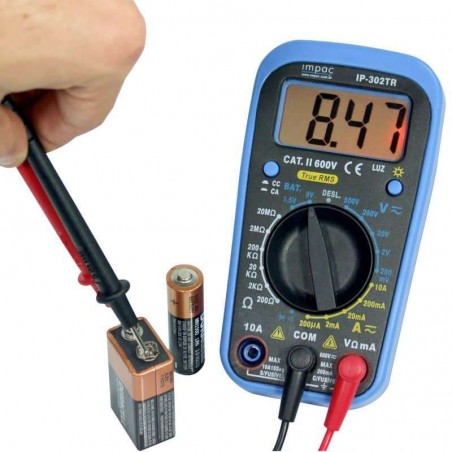 Multímetro True RMS 3 ½ Dígitos IP-302TR Impac