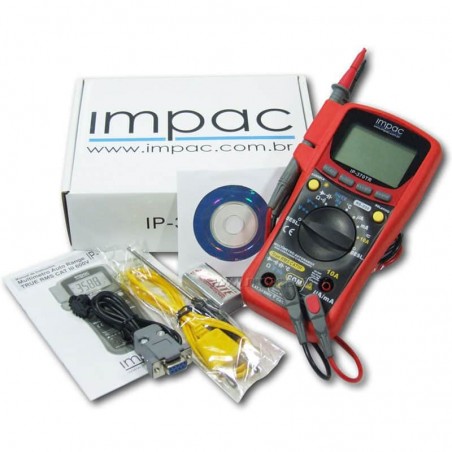 Multímetro RS-232 True RMS 3 5/6 Dígitos IP-370TR Impac
