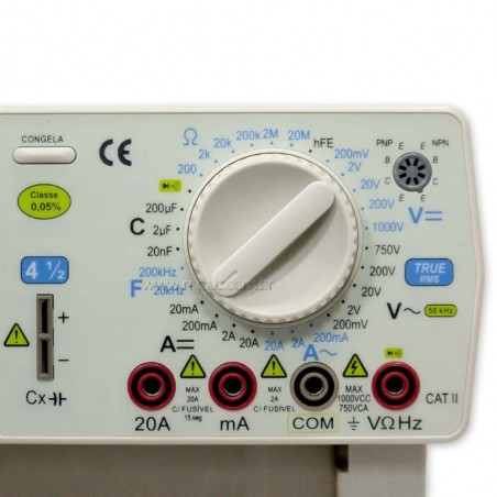 Multímetro de Bancada Digital True RMS 4 1/2 Dígitos Impac IP-4128B