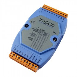 Módulo Entrada Digital 7 Canais 8 Saídas Digitais não isoladas RS-485 IP-7050