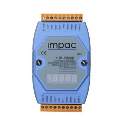 Módulo Entrada Analógica PT100 com Display 3 canais IP-7033D