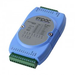 Módulo Entrada Analógica 8 Canais Saída Digital Ethernet 2 Canais IP-9017