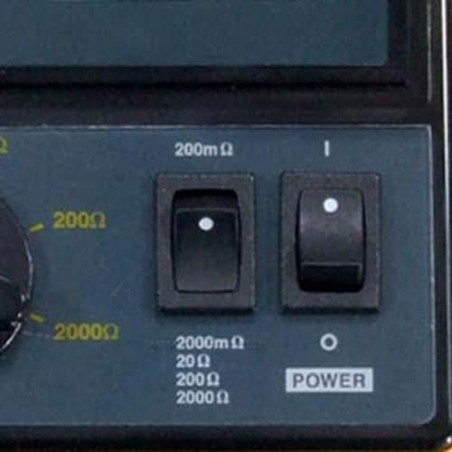 Miliohmímetro digital Lutron MO2001 Medição resistência baixa