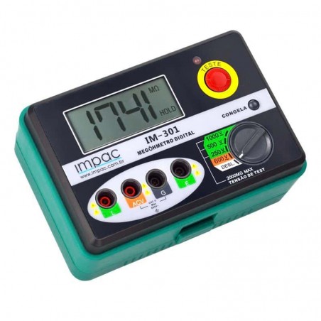 Megômetro Digital Portátil IM-301 Impac