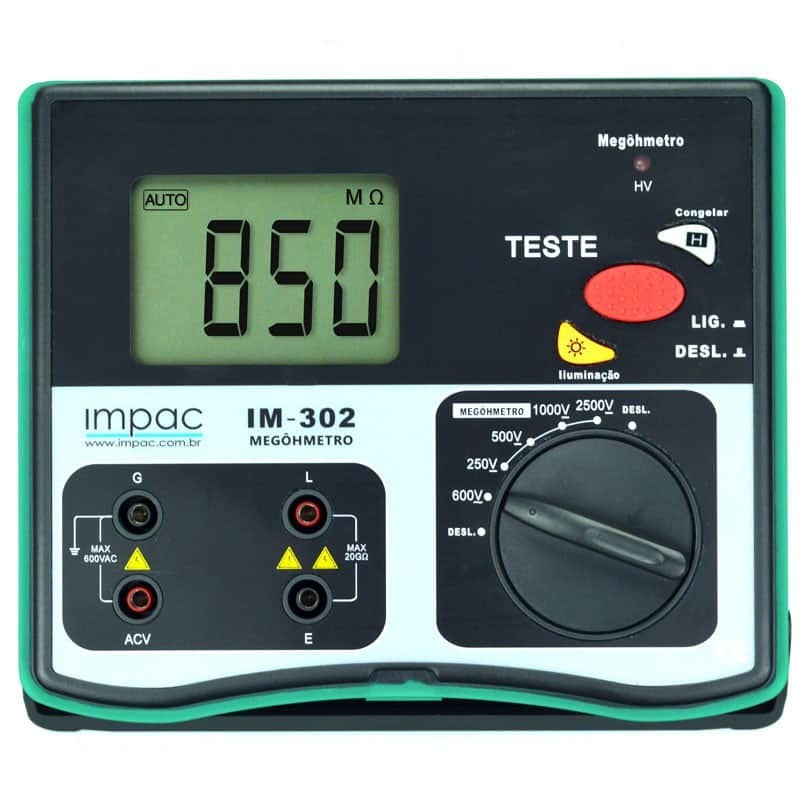 Megôhmetro Digital Portátil IM-302 Impac