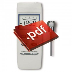 Medidor de Vibrações Digital Portátil DATALOGGER VB-8203 2