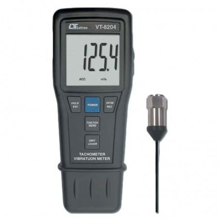 Medidor de Vibração com Tacômetro Data Logger VT-8204 Lutron