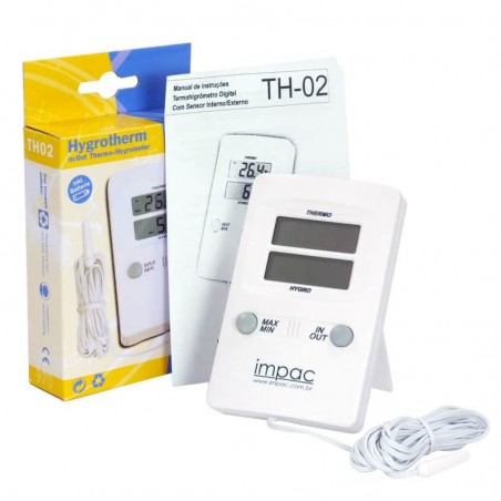 Medidor de umidade de mesa e parede TH-02 Impac