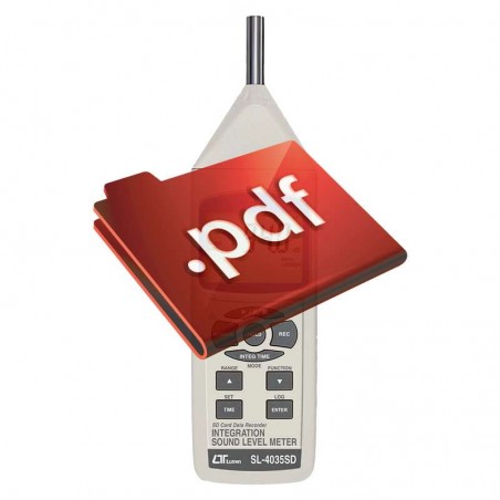 Medidor de Ruído LEQ SPL Datalogger Cartão SD SL4035SD Lutron