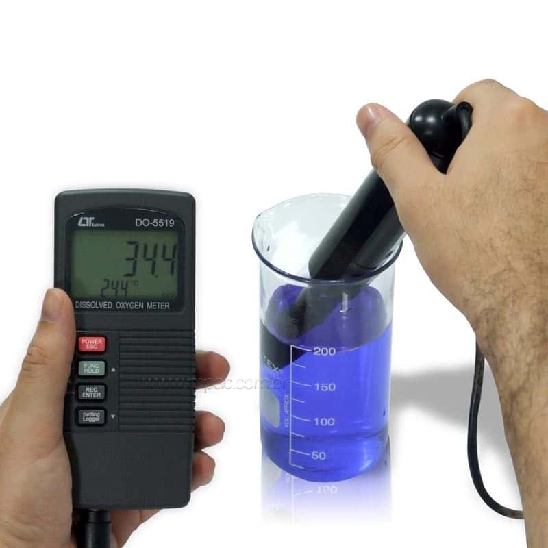 Medidor de Oxigênio Dissolvido Coletor de dados Lutron DO-5519