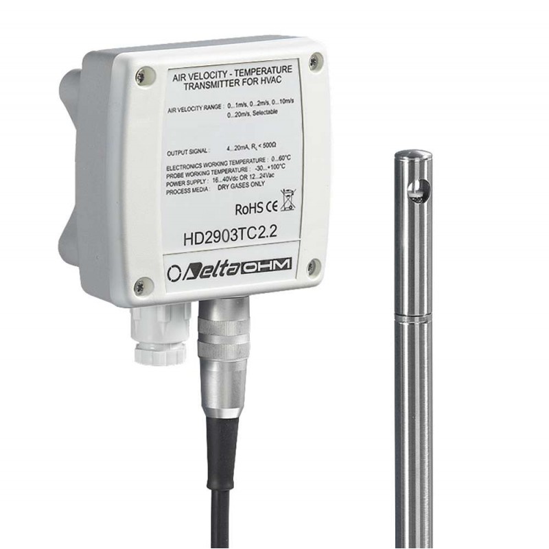 Transmissor Velocidade do Ar HD-2903 Delta Ohm