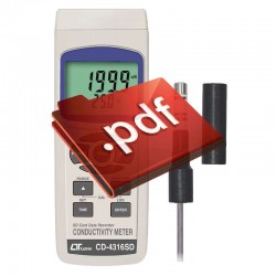 Medidor de Condutividade Datalogger CD-4316SD Lutron 2