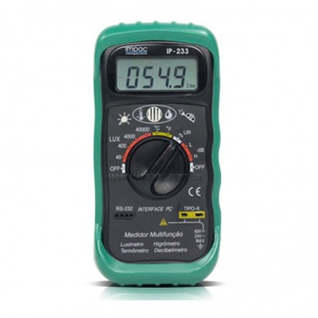 Luxímetro Decibelímetro Termômetro Higrômetro Multifunção