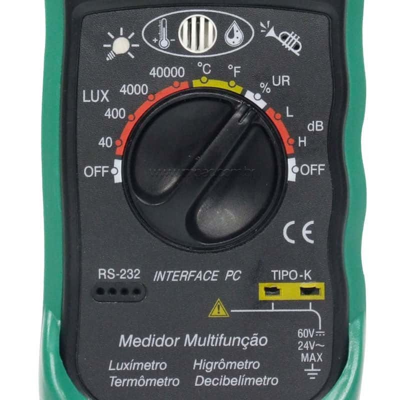 Luxímetro Decibelímetro Termômetro Higrômetro Multifunção