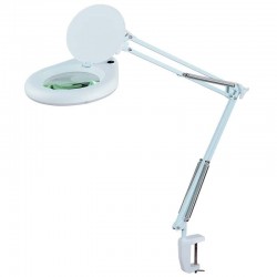 Lupa de mesa com luminária...