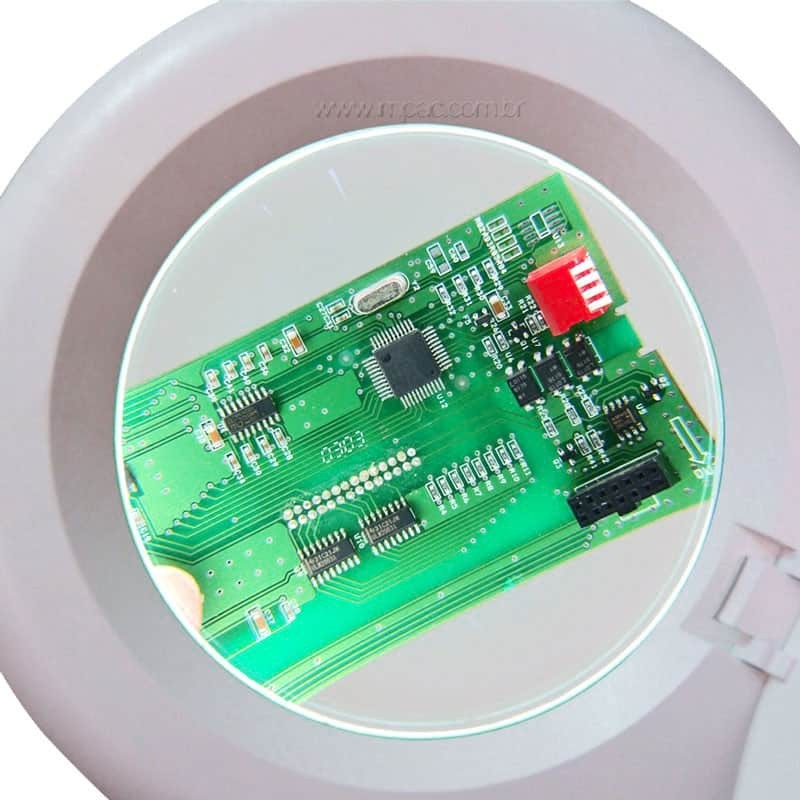 lupa com led para eletrônica