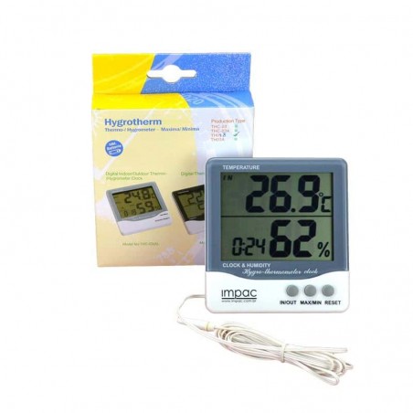 Higrômetro Digital Sensor Interno e Externo TH-08