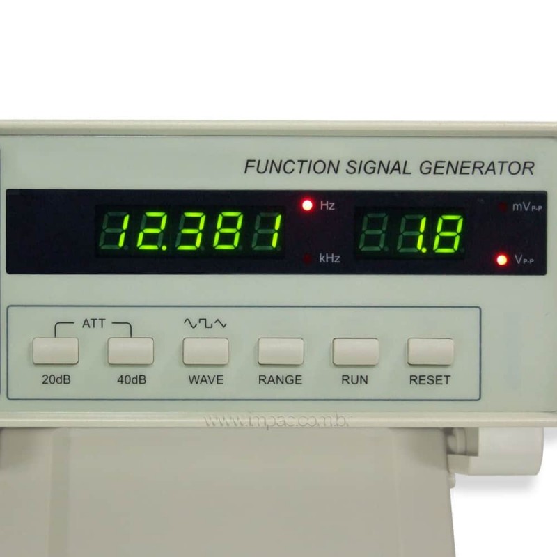 Gerador de Funções Senoidal Quadrada Triangular 2MHz Impac IP-2002