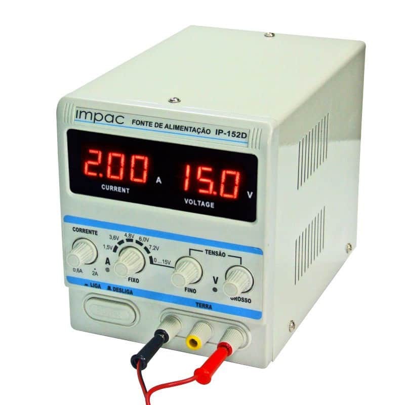 Fonte de Alimentação Digital 15V 2A - IP152D
