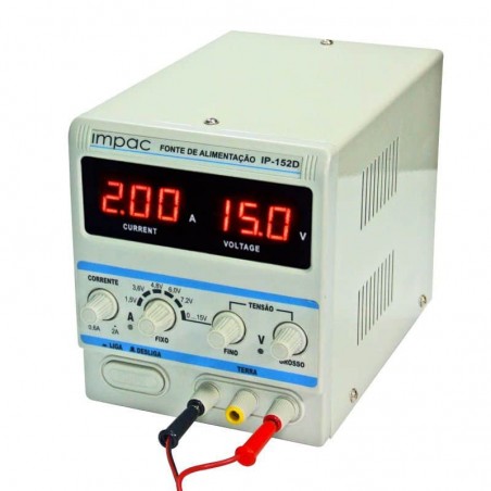 Fonte de Alimentação Digital 15V 2A - IP152D