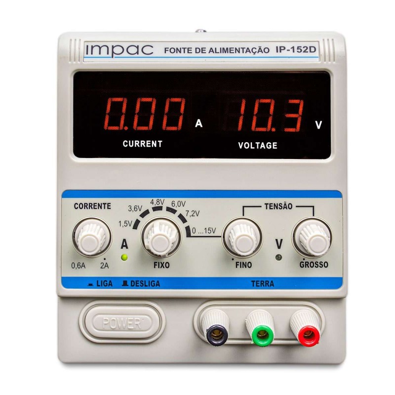 Fonte de Alimentação Digital 15V 2A - IP152D