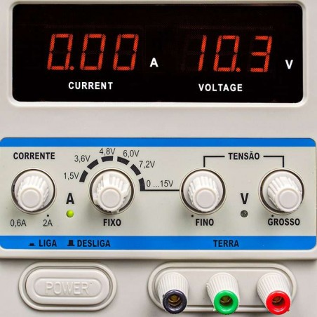 Fonte de Alimentação Digital 15V 2A - IP152D