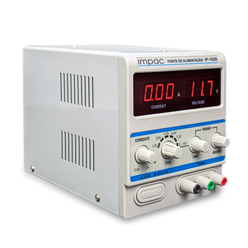 Fonte de Alimentação Digital 15V 2A - IP152D