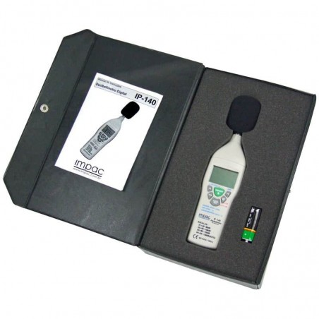 Decibelímetro Digital Impac c/ Memória Digital LCD e Bargraph IP-140