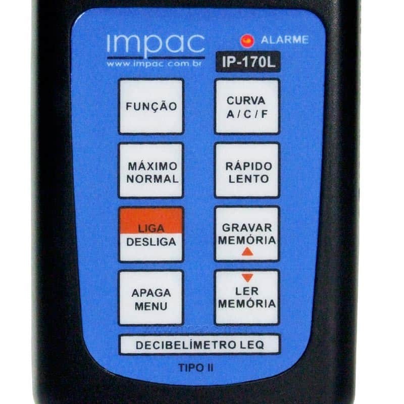 Decibelímetro Digital com Leq Impac IP-170L