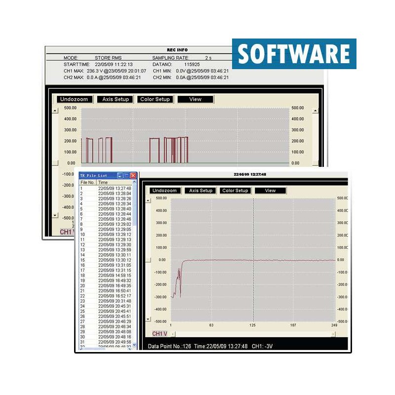 Datalogger de Tensão ou Corrente AC True RMS DT-175 Impac