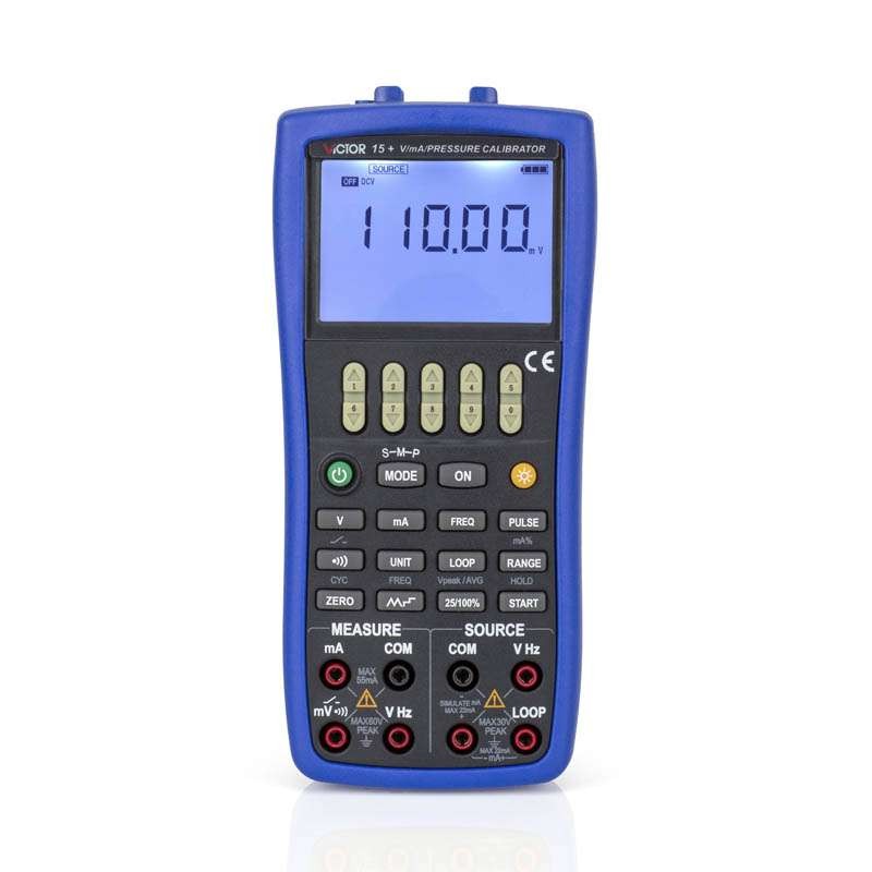 Calibrador Medidor Tensão Corrente CC Frequência e Pulso