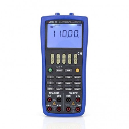 Calibrador Medidor Tensão Corrente CC Frequência e Pulso