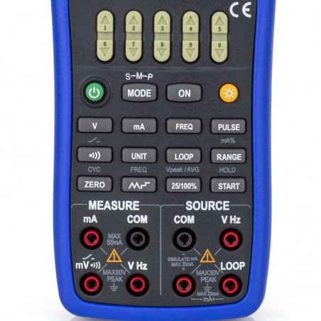 Calibrador Medidor Tensão Corrente CC Frequência e Pulso