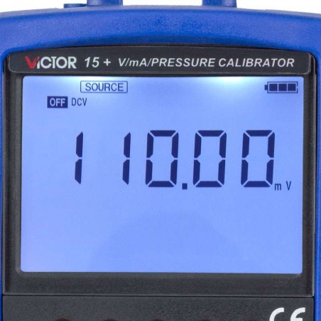 Calibrador Medidor Tensão Corrente CC Frequência e Pulso