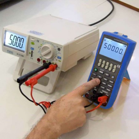 Calibrador Medidor Tensão Corrente CC Frequência e Pulso