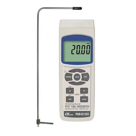 Anemômetro Tubo Pitot mede até100 m/s. AM-9212 Lutron