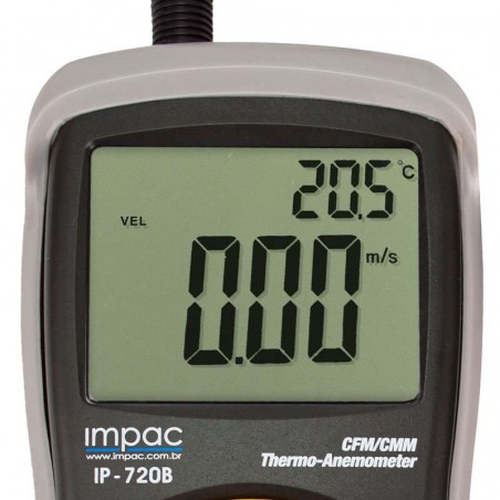 Anemômetro Térmico com Fluxo de Ar CFM/CMM IP-720B